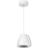 Elstead Europa  LED 1 Light Small Dome Ceiling Pendant White Painted Finish