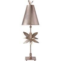 Flambeau Azalea 1 Light Table Lamp Silver Leaf