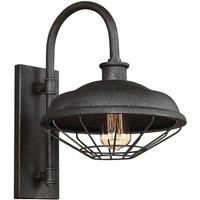 Elstead Lennex - 1 Light Indoor Wall Light Grey Metal, E27