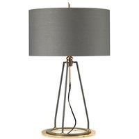 Elstead Lighting Ferrara Table Lamp Grey and Polished Gold