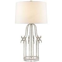 Gilded Nola Stella 1 Light Table Lamp Distressed Silver