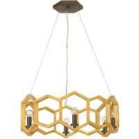 Moxie 6 Light Ceiling Pendant Gold E14