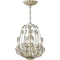 Elstead Lighting Pendant, Silver Leaf