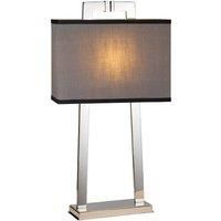 Magro 1 Light Table Lamp Polished Nickel E27
