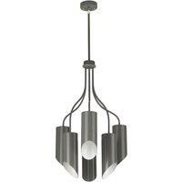 Elstead QUINTO6GPN Quinto 6 Light Ceiling Ch&elier -Grey & Nickel