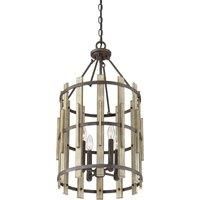 Quoizel Wood Hollow 4 Light Chandelier