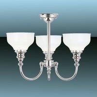 Cheadle Bathroom Ceiling Light Three Bulbs