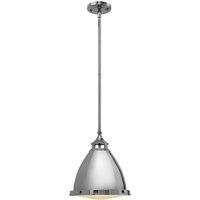 Amelia 1 Light Medium Dome Ceiling Pendant Polished Nickel E27