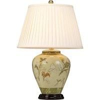 Netlighting Arum 1 Light Table Lamp Brass E27 in Yellow