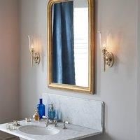 Elstead Morris table lamp with porcelain base