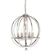 Cassie 7 Light Chandelier Polished Nickel