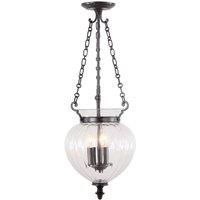 Finsbury Park 3 Light Foyer Pendant Light Finish: Old Bronze, Size: 49 cm H x 43 cm W x 34 cm D
