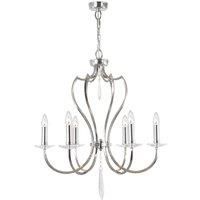 Elstead Lighting Pimlico 6 Light Chandelier Polished Nickel