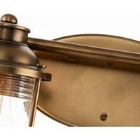Kichler Ashland Bay Wall Lamp Natural Brass IP44