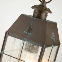 Hinkley Nantucket Outdoor Pendant Ceiling Light Aged Brass IP44