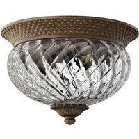 Plantation 2 Light Flush Ceiling Light Finish: Pearl Bronze