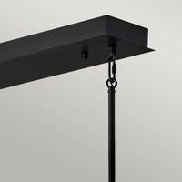 Quintiesse Styx LED hanging light black 3,000 K 30.5 x 113 cm