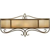 Feiss Justine 2 Light Wall Light Astral Bronze