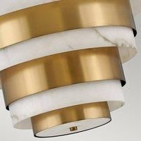 Hinkley Echelon Cylindrical Pendant Ceiling Light Heritage Brass