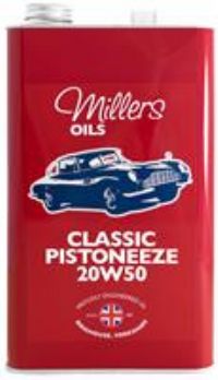 Millers Oils Classic Pistoneeze 20W-50 20W50 Mineral Engine Oil - 5 Litres 5L