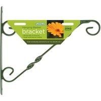 Gardman Black Hanging Basket Bracket 14"-16" Easy Access Fixing hole Patio 03025