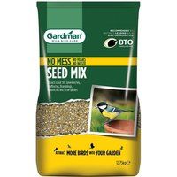 Gardman A05552 No Mess Seed Mix for Wild Birds - 12.75kg, Natural