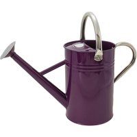 Kent & Stowe 4.5L Metal Watering Can in Deep Violet, Rust-Resistant Galvanised Watering Can with Handle and Detachable Rose, Classic All Year Round Garden Tools Made from Steel