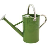 Kent & Stowe 4.5L Metal Watering Can in Tweed Green, Rust-Resistant Galvanised Watering Can with Handle and Detachable Rose, Classic All Year Round Garden Tools Made from Steel