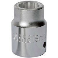 Sealey S34/19 Walldrive Socket, 3/4" Square Drive, 19mm, Silver