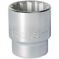 Sealey S34/38 Walldrive Socket, 3/4" Square Drive, 38mm, Silver