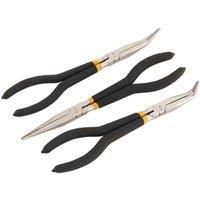 Sealey AK930 Needle Nose Pliers Set 3pc 280mm Ni-Fe Finish