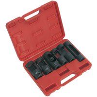 Sealey SX0401 6 Pce. 1/2"Sq Drive Diesel Injector Open-sided Socket Set