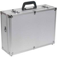 Sealey AP603 Square Edges Aluminium Tool Case, 450mm x 330mm x 150mm, Silver