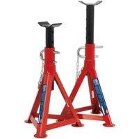 Sealey Tools AS2500 ~ 2.5 Ton Each ( 5 Ton Pair ) Axle Stands 505mm High Car Van