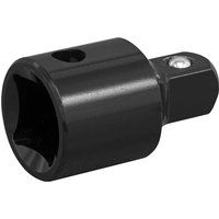 Sealey AK5401 Impact Adaptor, 1/2" Square Drive Female, 3/8" Square Drive Male, 22mm x 49mm x 100mm, Black