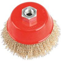 Sealey Brassed Steel Cup Brush Ã˜100mm M14 x 2mm