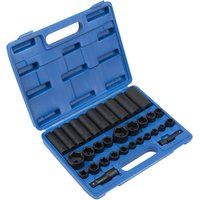 Sealey AK681 Impact Socket Set 32pc Standard/deep 3/8" & 1/2"sq Drive Metric/Imp