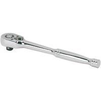 Sealey AK660 Pear-Head Flip Reverse Ratchet Wrench, 1/4" Square Drive, 140mm Length