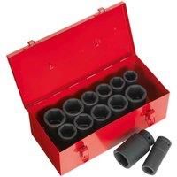 Sealey AK687 Metric/Deep/Imperial Impact Socket Set, 3/4" Square Drive, 13 Pieces