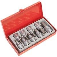 Sealey Hex Socket Bit Set 9pc 1/2"Sq Drive AK620