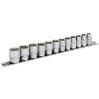 Sealey AK2771 Socket Set 12pc 3/8" Sq Drive 6pt WallDrive Metric Lifetime