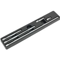 AK6341 Sealey Extension Bar Set 5pc 3/8"Sq Drive [Extension Bars] Extension Bars