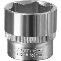 Sealey Premier WallDriveÂ® Socket 24mm 3/8"Sq Drive