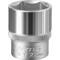 Sealey Premier WallDriveÂ® Socket 27mm 1/2"Sq Drive