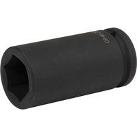Sealey SX017 Impact Deep Socket, 3/4" Square Drive, 28mm, Black