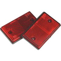 Sealey Reflex Reflector Red Oblong Pack of 2