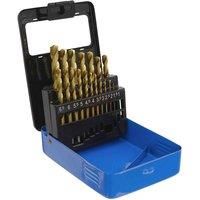 Sealey AK4719 HSS Fully Ground Drill Bit Set 19pc DIN 338 Metric