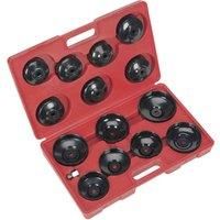 Sealey VS7003 Oil Filter Cap Wrench Set 15pc