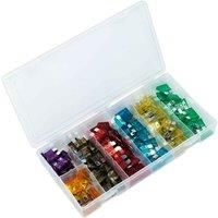 Sealey BCF120 Automotive Fuse Assortment, 109mm x 210mm x 31mm, 120 Pieces