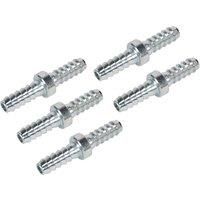 Sealey Double End Hose Connector 1/4" Hose Pack of 5 Air Line Fittings AC10